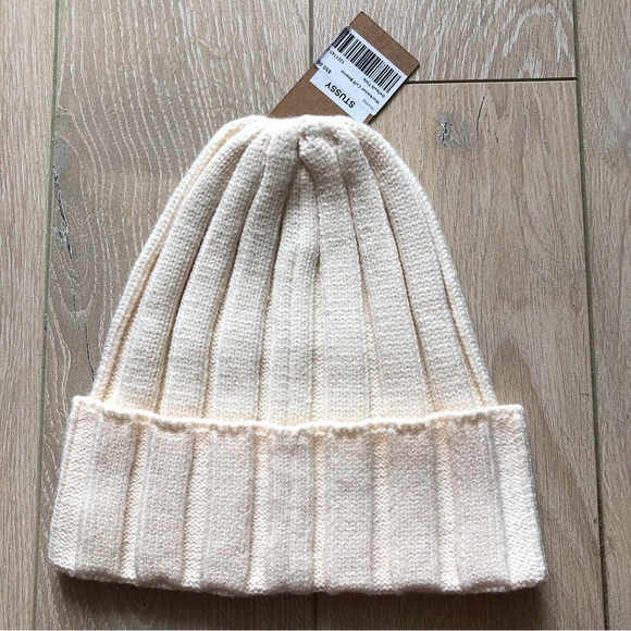 NWT Stussy Workwear Cuff Beanie in Bone - Picture 2 of 8